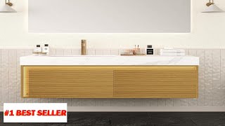Eleshine 48 inch Floating Bathroom Vanity with Sink Wall Mounted Bathroom Storage - B0FRRD1CPG