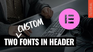 Two Custom Fonts in One Line on Elementor Free