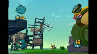 Worms 4 Mayhem (Local Multiplayer) Original Xbox HD Gameplay #3