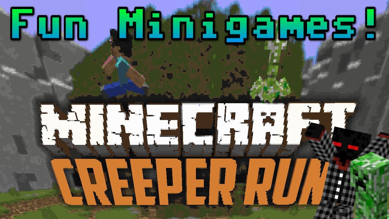 Minecraft - Creeper Run! 3 INSANE MINIGAMES! - YouTube