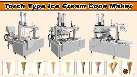 Automatic Ice Cream Cone Maker|Soft Serve Wafer Cone Making Machine|Torch Type Cone Making Machine