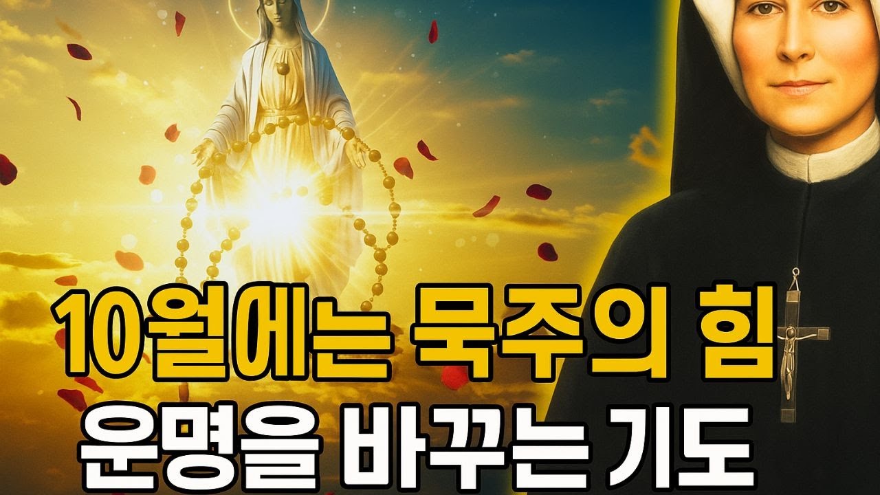 성녀 파우스티나의 충격적인 비밀: 10월 묵주기도가 인생을 바꾸는 3가지 방법 | 기도가 응답되지 않는 이유  [충격계시] 성녀의 묵주기도 비밀  하느님과 연결되는 묵주기도 명상