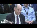 Philip Barton gives evidence on appointment of Peter Mandelson as UK ambassador to US – watch live