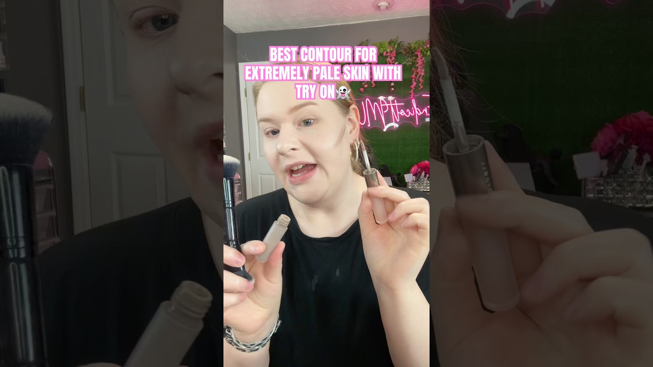 BEST CONTOUR FOR EXTREMELY PALE SKIN WITH TRY ON👻 