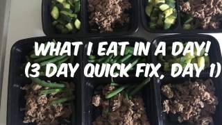 What I Eat In a Day! (3 day quick fix, Day 1)