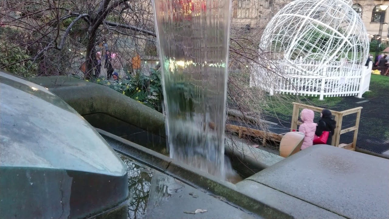 Sheffield Town Center Waterfall 4K 35 Mins