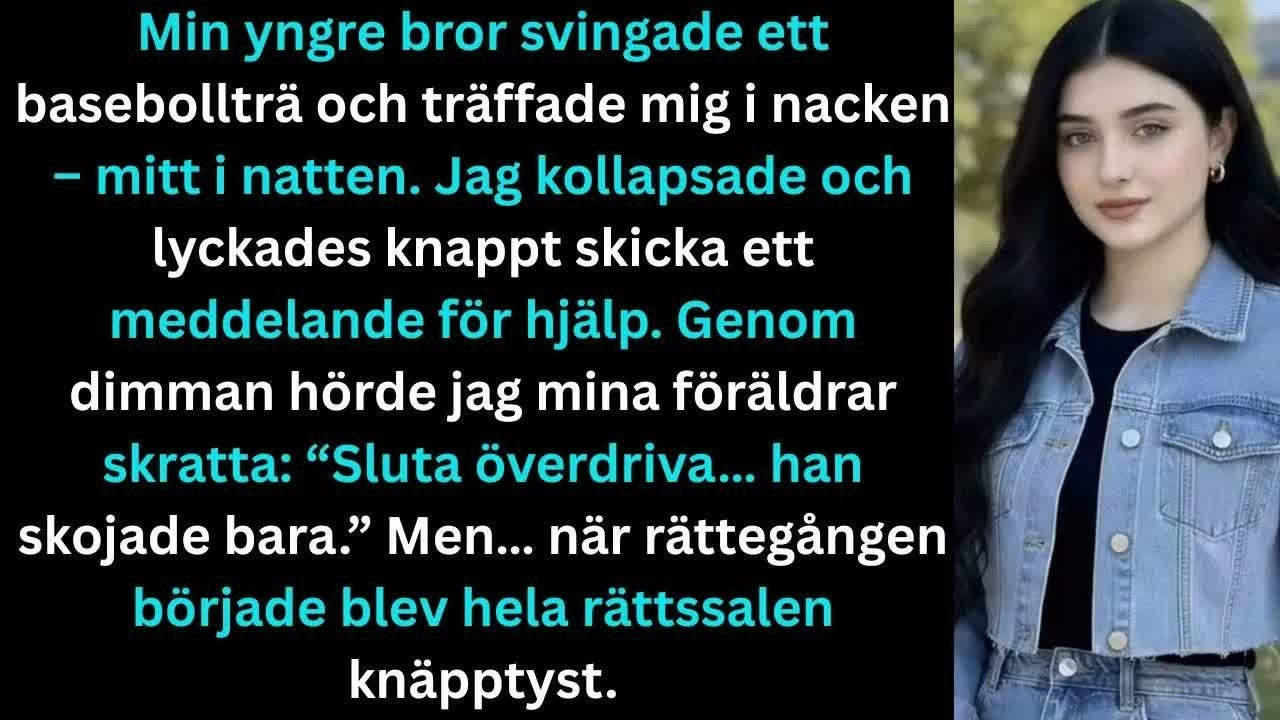 Jag låg i sängen när basebollträet träffade min nacke. Smärtan exploderade, synen blev suddig, och genom tårarna såg jag min bror Tate stå över mig med träet fortfarande lyft. Jag försökte skrika,...