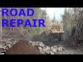 Kilauea Lava Eruption Aftermath Leilani Estates Road Repair October 10th 2018