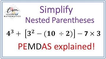 3-Order of Operations - Nested parentheses - Learning Mathematics