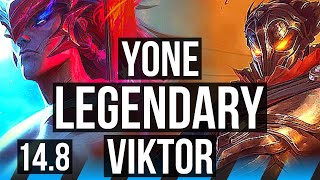 YONE vs VIKTOR (MID) | 2600+ games, 14/2/4, Legendary | NA Master | 14.8