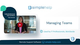 Celebrity SimpleHelp RMM Remote Support Software - Managing Teams Profile