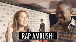 Ellie Kemper (Unbreakable Kimmy Schmidt) Freestyle Raps! | RAP AMBUSH!