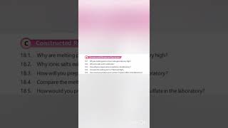 Chapter 18 | Salt | Soluble and Insoluble Salts | Constructed Response Questions #chemistry