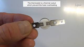 How to test the Thermostat of a Fuser Unit