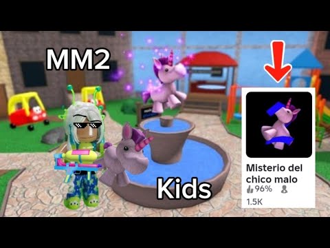 JUEGO mm2 KIDS! | misterio del chico malo 😧😈 | @Galltita2