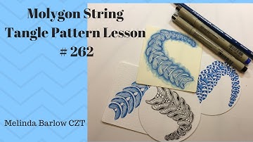 Molygon String Tangle Pattern Lesson #262