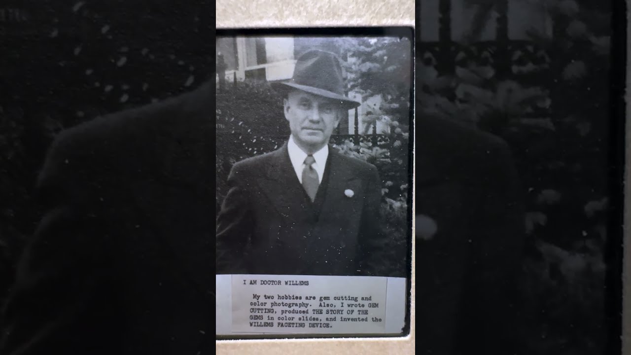 Коллекция слайдов огранщиков драгоценных камней 1940-х годов.