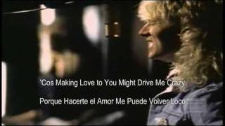 Def Leppard - Love Bites - Subtitulada al Español y al Ingles HD chords