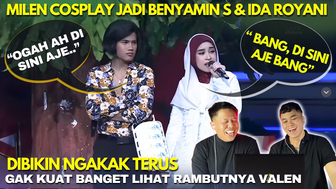Bikin Rame! Milen Jadi Benyamin S dan Ida Royani Bawakan Lagu Disini Aje di Jakarta Punye Gaye