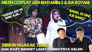 Bikin Rame! Milen Jadi Benyamin S dan Ida Royani Bawakan Lagu Disini Aje di Jakarta Punye Gaye