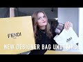 NEW DESIGNER BAG UNBOXING + REVIEW | Fendi Mini Double F Tess Bag