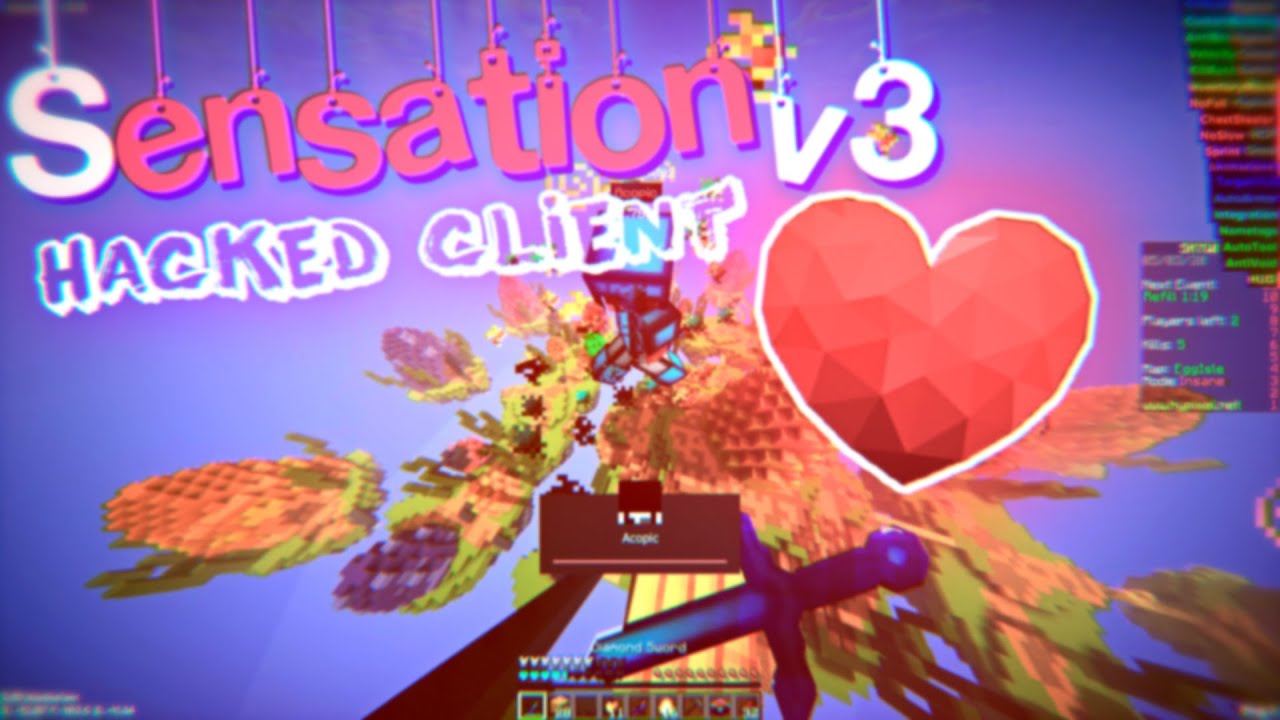 😈 ЛУЧШИЙ ЧИТ НА Minecraft | Sensation v3 Hacked Client | ИДЕАЛЬНЫЙ ЧИТ ДЛЯ Hypixel