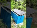 Cold stores have been built inside empty fields for farmers