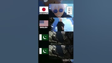 Gojo saying "Are you crying" in 4 different languages #anime #animeedit #viral #shots #jjk #gojo
