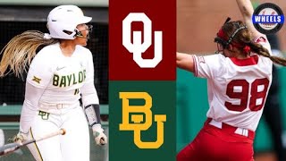 #1 Oklahoma vs Baylor Highlights | 2023 College Softball Highlights screenshot 4