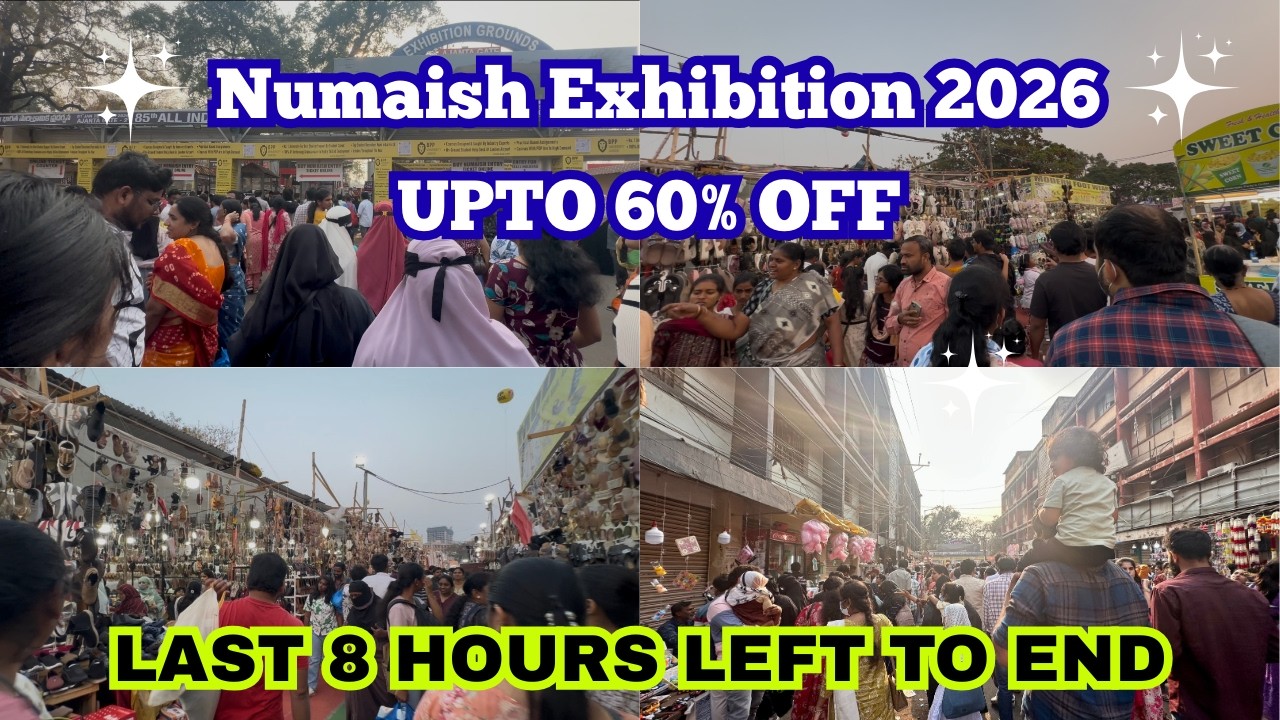 Bye Last 8 Hours Numaish Exhibition 2026 60 % Sarees , Suits,Dubai Abhaya’s,Calculate Cotton Dress