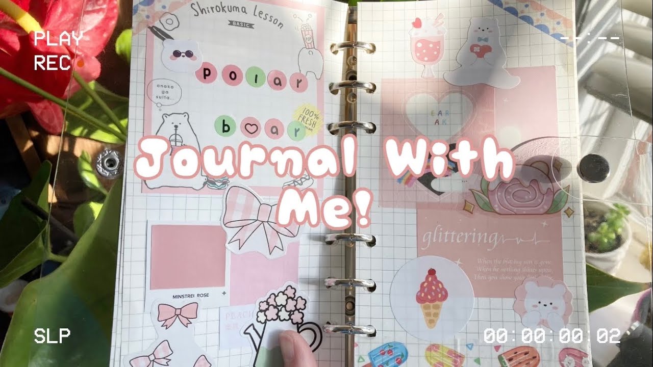 Journal With Me | Pink Polar Bear Theme 🐻‍❄️
