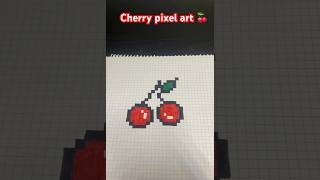 Cherry pixel art 🍒 #drawing #pixelart #art #artinmotion #cherry y