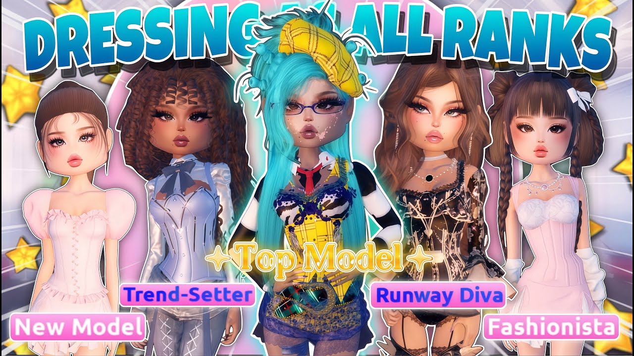 Dressing As *EVERY RANK* In Dress To Impress MASTER Servers!! (Roblox)