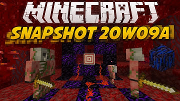 Minecraft 1.16 Snapshot 20W09A | Crying Obsidian, Target block!