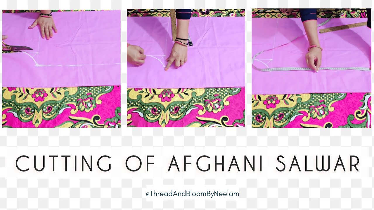 Easy Afghani Salwar Cutting Tutorial for Beginners | TBN - Thread And Bloom By Neelam