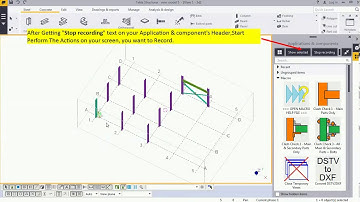 Tekla - How To Record & Run Macros in Tekla.