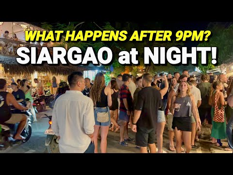 SIARGAO AT NIGHT is INSANE! Philippines Party Capital? Nightlife at Tourism Road, General Luna 2026