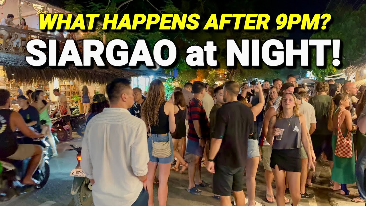 SIARGAO AT NIGHT is INSANE! Philippines Party Capital? Nightlife at Tourism Road, General Luna 2026