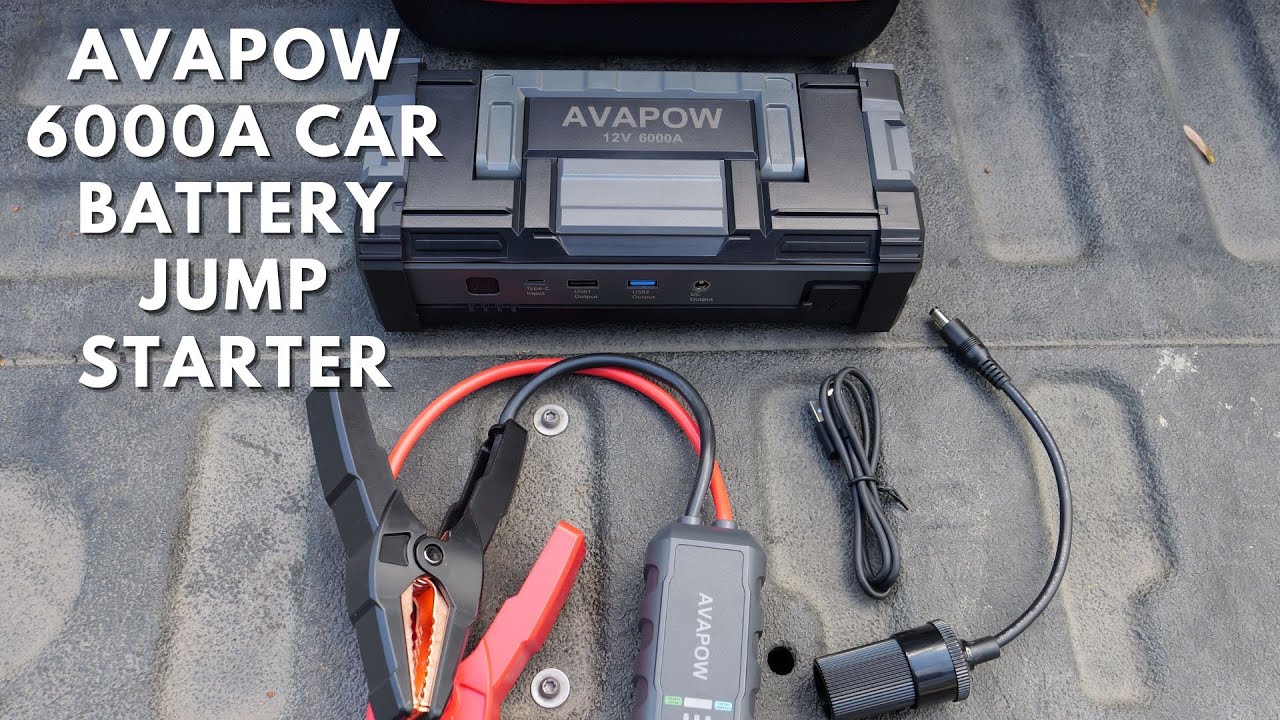 AVAPOW Battery charger, jump-starter, power-pack testing. 