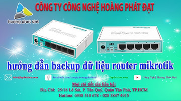 HƯỚNG DẪN BACKUP DỮ LIỆU ROUTER MIKROTIK