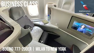 American Airlines Business Class Boeing 777-200ER | Milan to New York