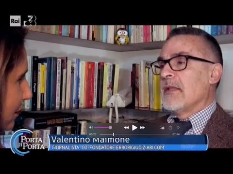 Il giornalista Valentino Maimone ospite a Porta a Porta