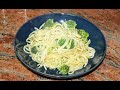 Espaguetis con brócoli🥦, SOLO EN 20 MINUTOS|| Receta rápida, fácil y DELICIOSA