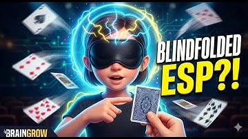 Extra Sensory Perception LIVE Demo! Midbrain Activated Girl Reads Cards Blindfolded | #midbrain