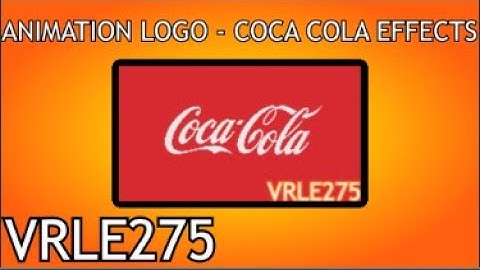 Animation Logo - Coca Cola Effects
