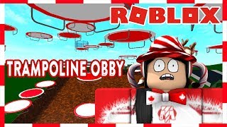 Building a TRAMPOLINE OBBY in BLOXBURG