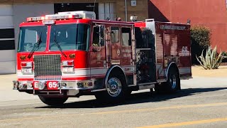LAFD Engine 65 Responding