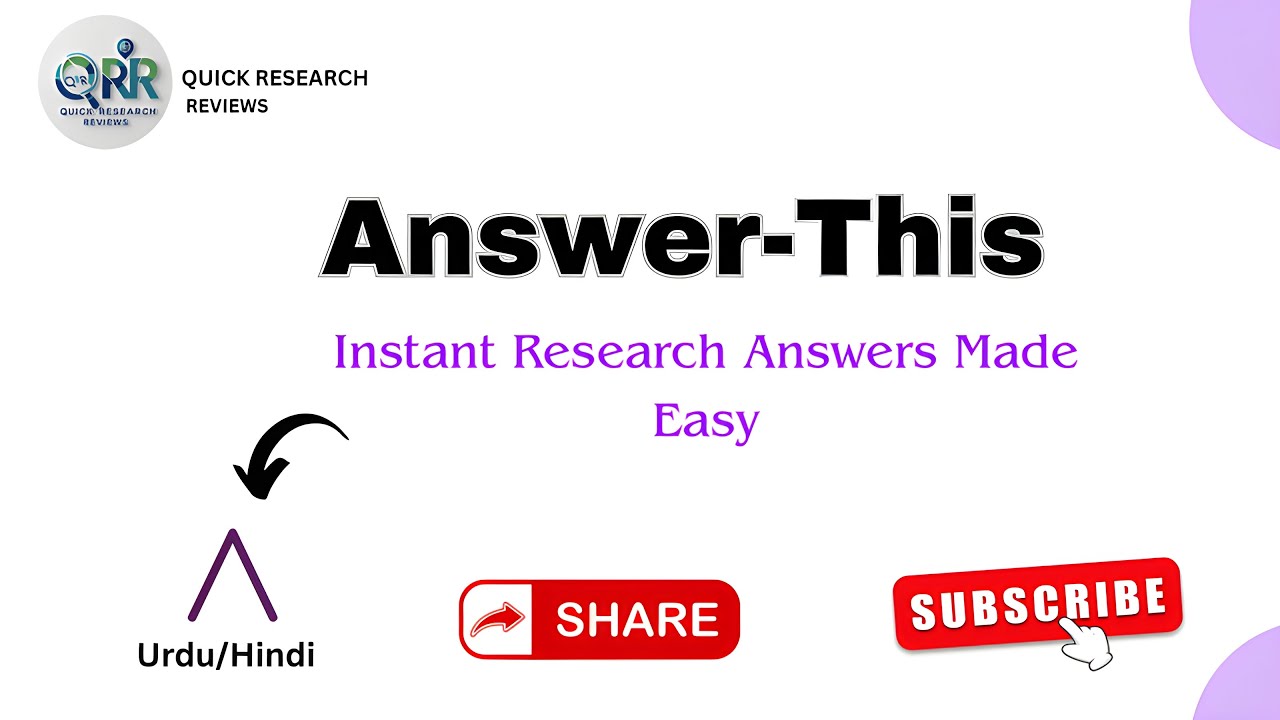 AnswerThis.io Explained: FREE AI That Answers Research Questions from Papers (Full Guide!)