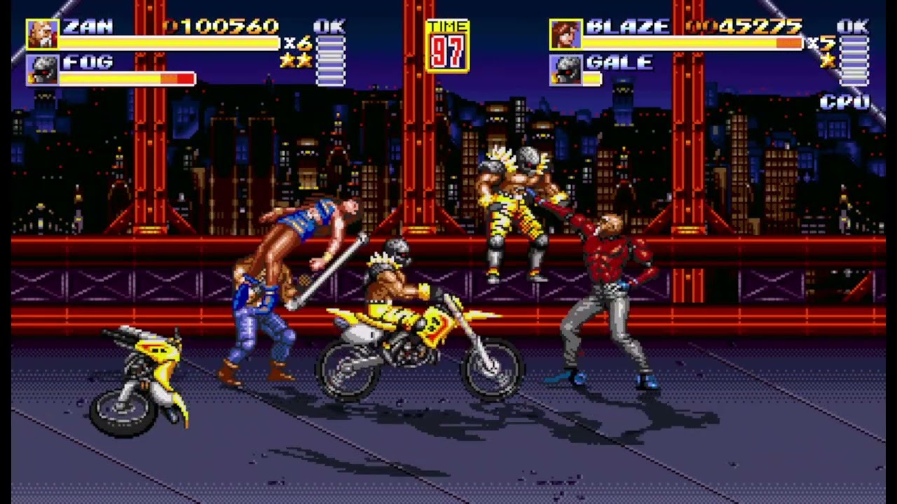 Streets Of Rage Remake Dr Zan & Blaze Playthrough