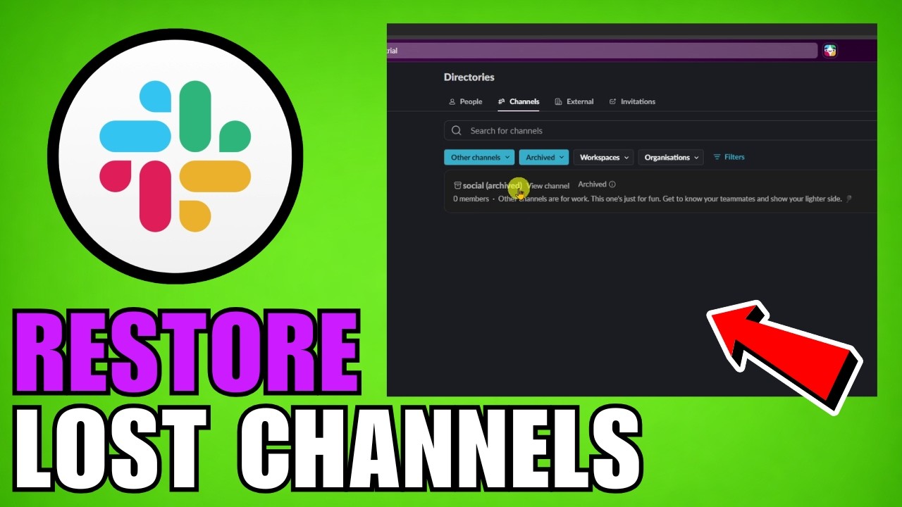 How To Restore Lost Slack Channels (2026) (Complete Guide) - YouTube